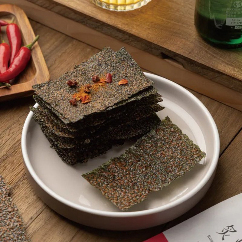 海濤客│炙燒海苔-椒麻風味│小琉球伴手禮 - 零食/點心 - 新鮮食材 白色