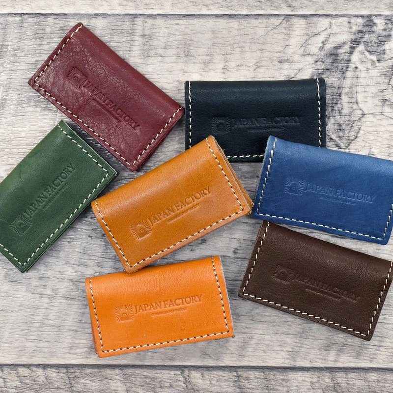 Genuine leather coin purse, small, men's, Tochigi leather, mini, stylish, lightweight, coin case, rectangular, leather, small, made in Japan, brand, gift, husband, boyfriend - กระเป๋าใส่เหรียญ - หนังแท้ หลากหลายสี