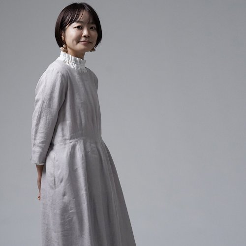 wafu【リネンワンピース】見た目に自信。スマートに魅せる