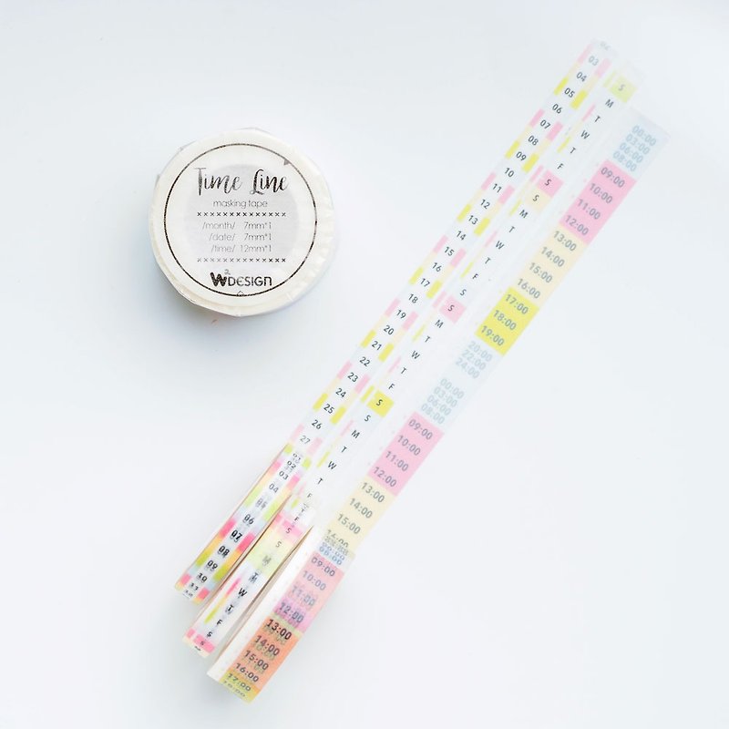 My TimeLine Timeline Paper Tape Set - Xiaochun Time - Washi Tape - Paper Multicolor