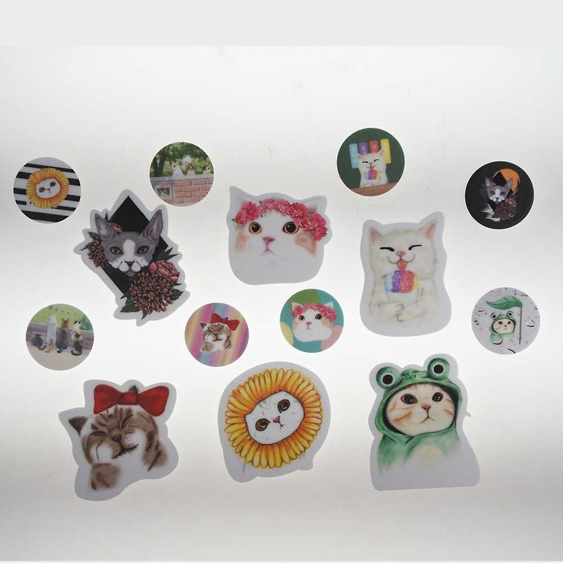 3Cat Shop Corolla Cat Waterproof Sticker - Stickers - Waterproof Material 