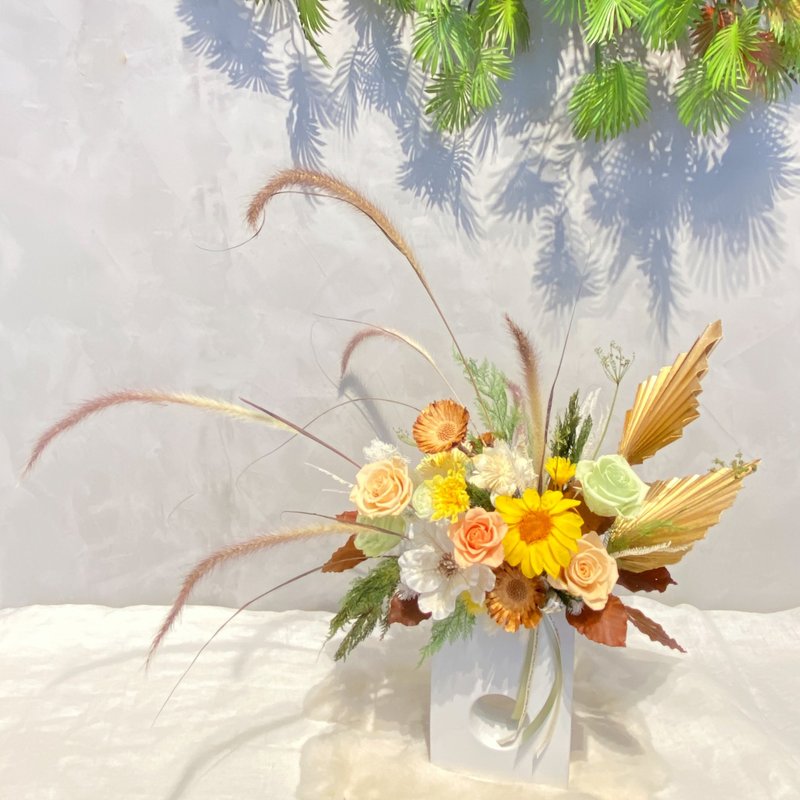 限台中 造型花藝 不凋花 永生花 - 乾燥花/永生花 - 植物．花 黃色