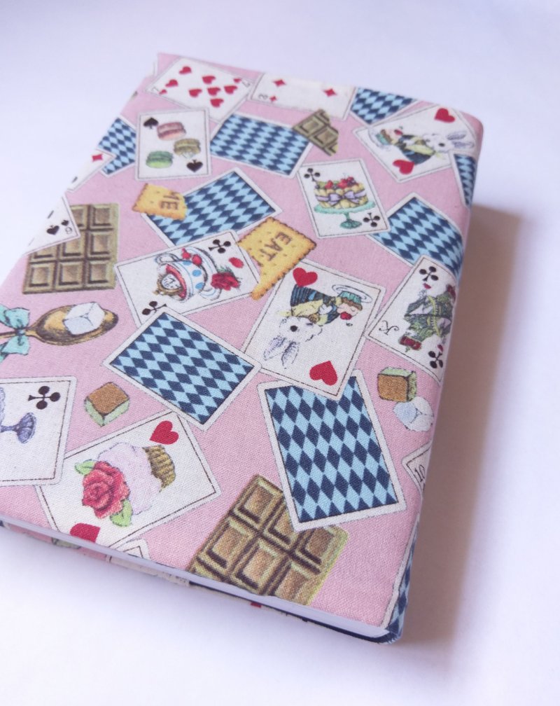 A5 size cloth book jacket Alice in Wonderland - ปกหนังสือ - ผ้าฝ้าย/ผ้าลินิน 