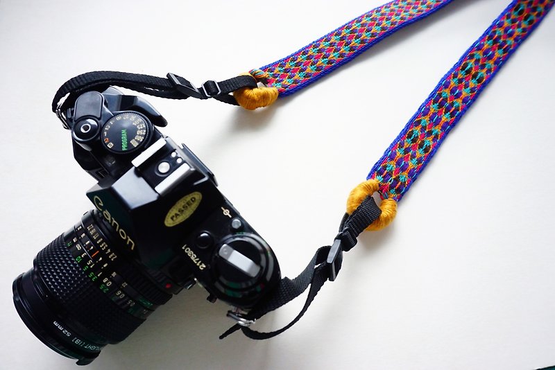 Camera Strap Bilateral Wide Hole Mobile Phone Crossbody Strap - Camera Straps & Stands - Cotton & Hemp Multicolor