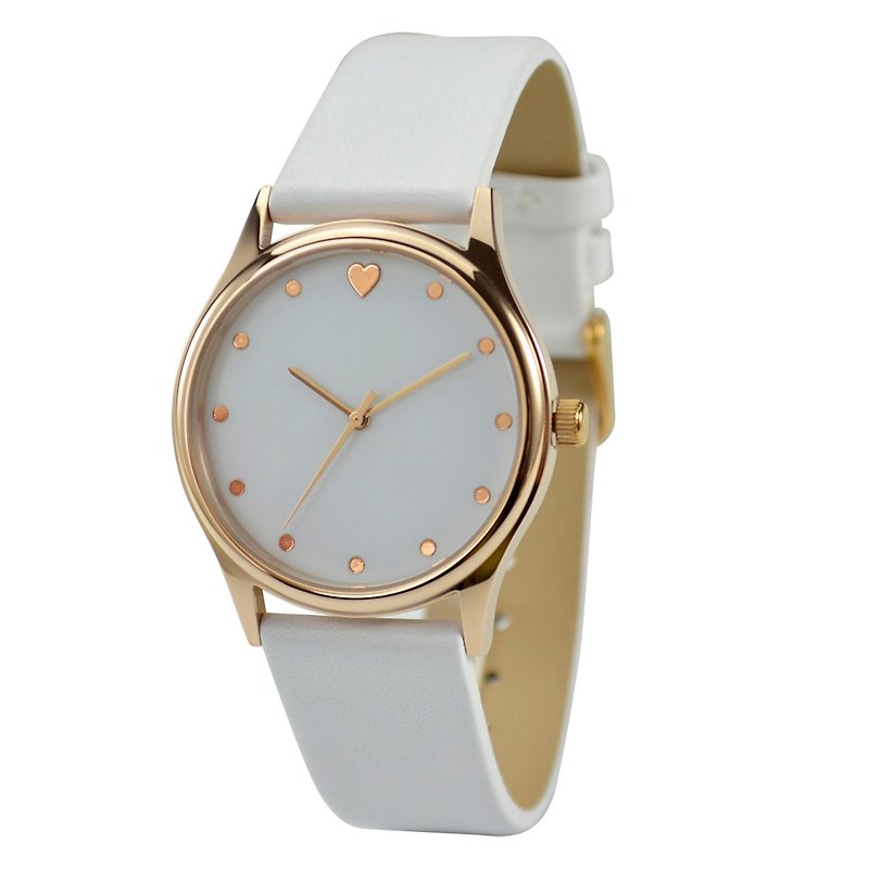 Mother's Day-Ladies' Graceful Heart Watch Free Shipping - Women's Watches - Paper White
