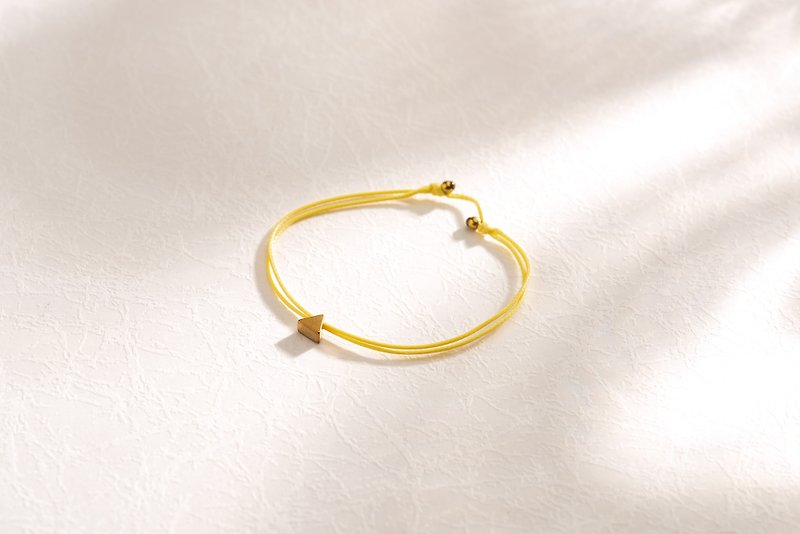 Charlene Handmade Wristband - Bracelets - Silk Yellow