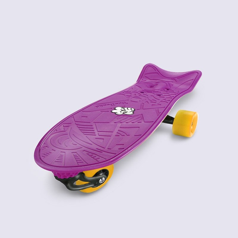 Taiwan-made BEE BOARD three-wheeled skateboard extreme sports outdoor leisure enjoy sliding - Fitness Equipment - Other Materials Purple