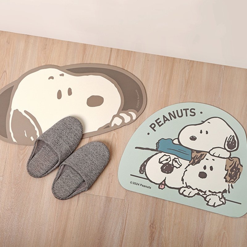Peanuts史努比軟式吸水地墊-正版授權 Snoopy Olaf 腳踏墊 - 地墊/地毯 - 塑膠 多色