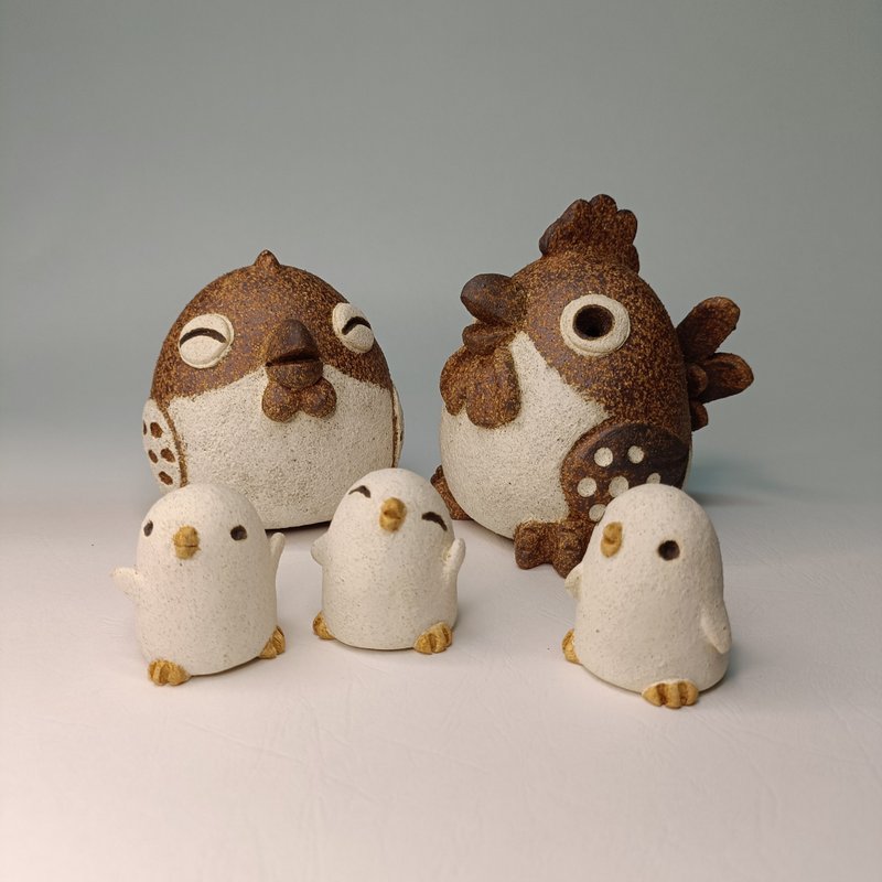 起家帶路雞(組)/陶藝品/原創 - 擺飾/家飾品 - 陶 