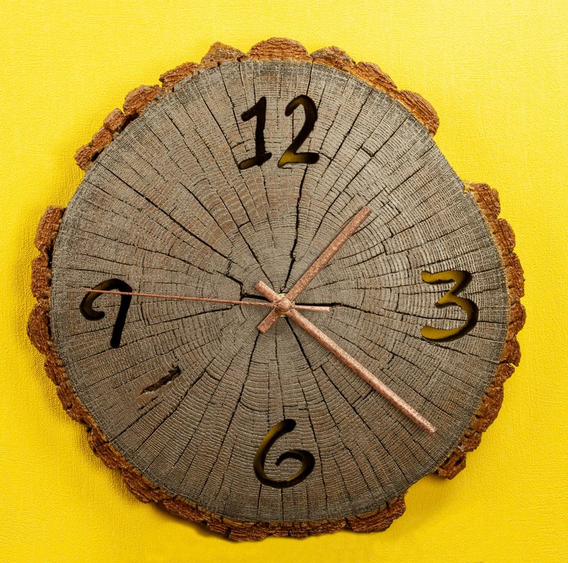 Oak wall clock - นาฬิกา - ไม้ 