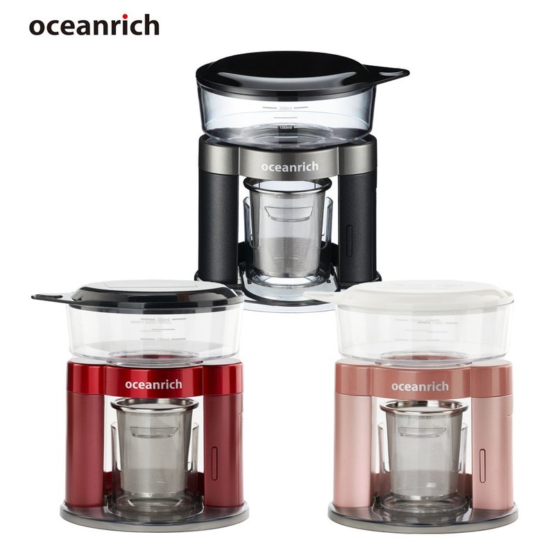 Oceanrich歐新力奇 S3 Plus 二合一自動旋轉咖啡機 (黑/紅/粉) - 咖啡壺/手沖壺 - 塑膠 黑色