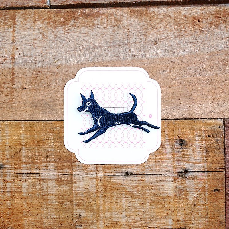 Mushroom MOGU / Groceries / Embroidery Pins - Taiwanese terriers - Brooches - Thread Black