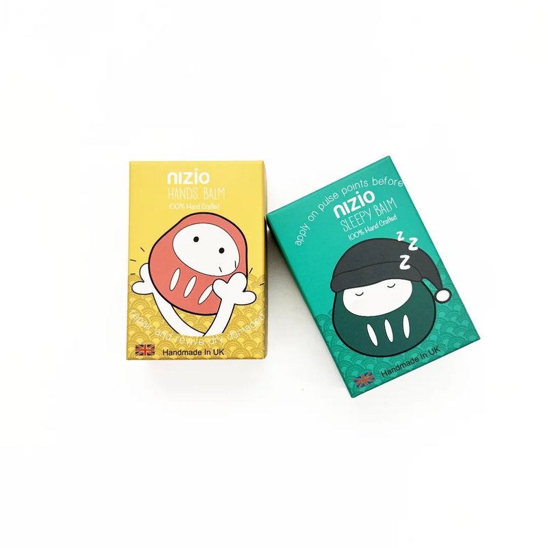 nizio【英國威爾斯】舒眠膏+護手膏 -阿福盒裝2件組 (25mlX2) - 護手霜/手足保養 - 精油 