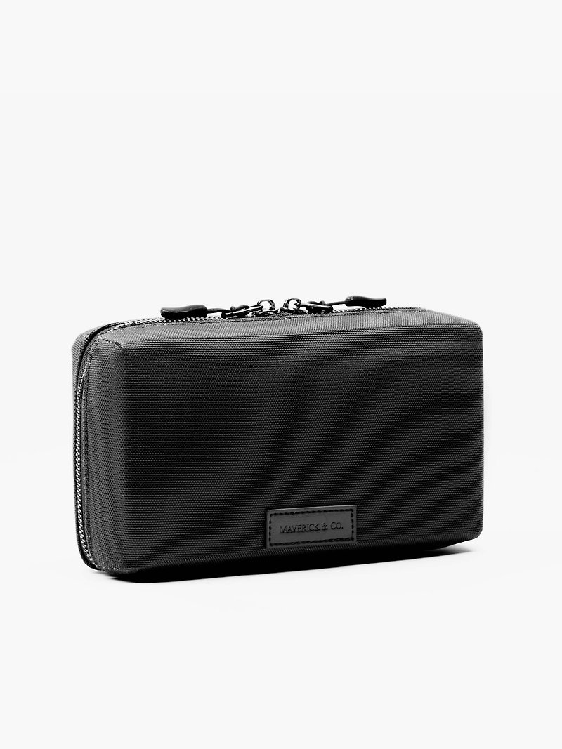 Nexus electronic product storage bag (black) - กระเป๋าเครื่องสำอาง - วัสดุอีโค สีดำ