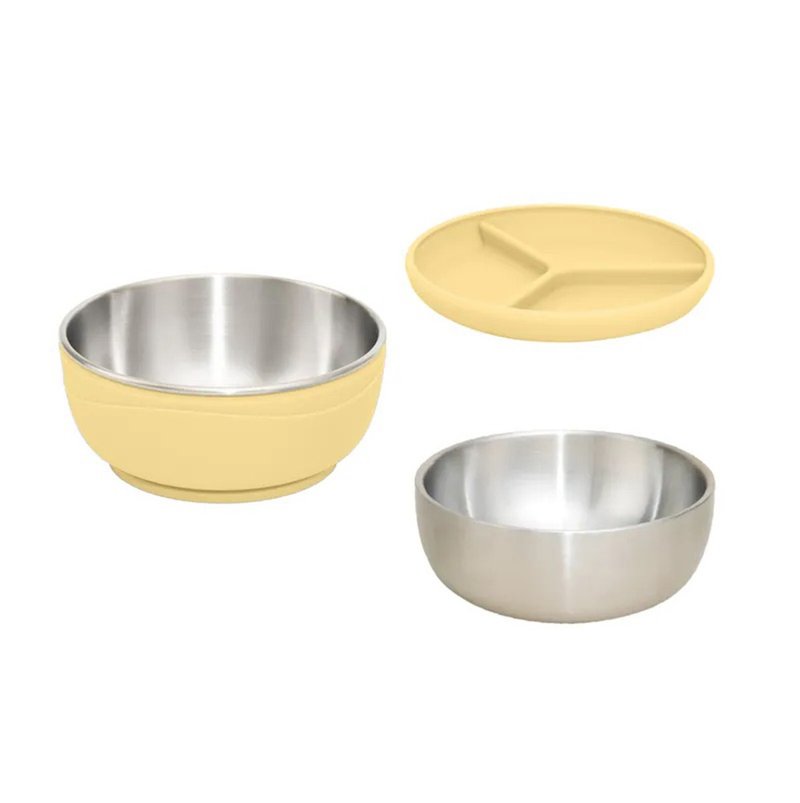 Picaboo 雙寶碗 | 學生餐碗 不銹鋼餐碗 防燙隔熱 極簡收納 - 兒童餐具/餐盤 - 其他金屬 