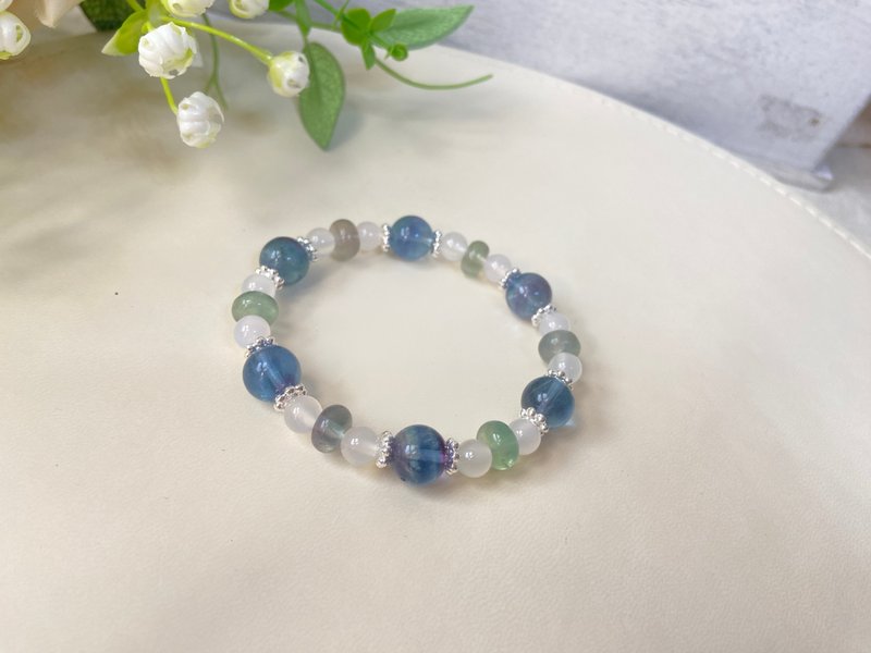 螢石/白瑪瑙 - 手鍊/手環 - 半寶石 多色