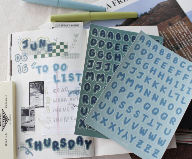 Handwritten Letter Stickers