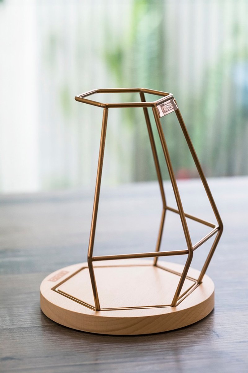 Diamond Pour Over Coffee Stand(champagne gold) - เครื่องทำกาแฟ - สแตนเลส สีทอง