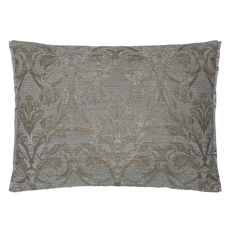 British Throw Pillow/Cushion Vittoria Graphite - 60x45cm - หมอน - วัสดุอื่นๆ สีเงิน