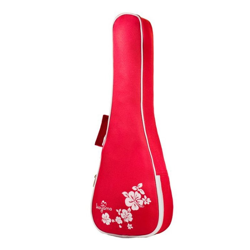 21 inch ukulele bag hibiscus flower piano bag red Flora Ukulele Bag - กีตาร์เครื่องดนตรี - เส้นใยสังเคราะห์ สีแดง