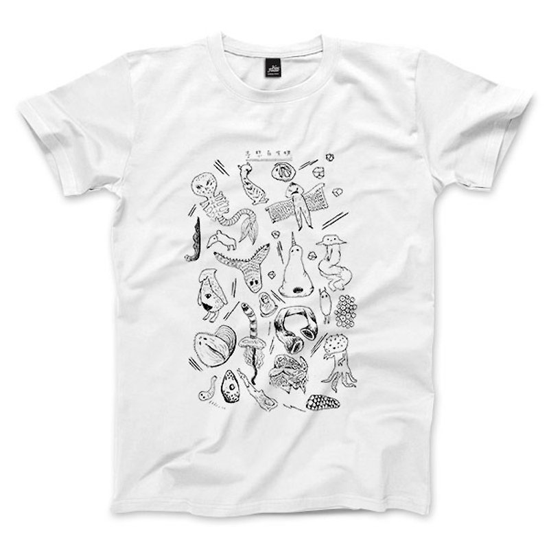 Envision Biologics-White-Unisex T-shirt - เสื้อยืดผู้ชาย - ผ้าฝ้าย/ผ้าลินิน 
