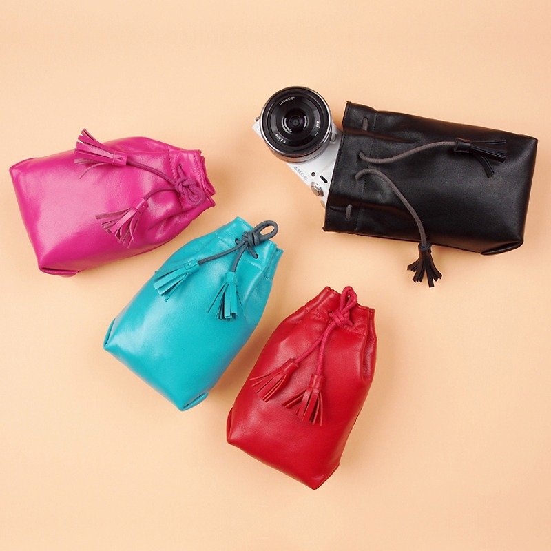 Tassel Lambskin Camera Pouch (S) - Camera Bags & Camera Cases - Genuine Leather Multicolor