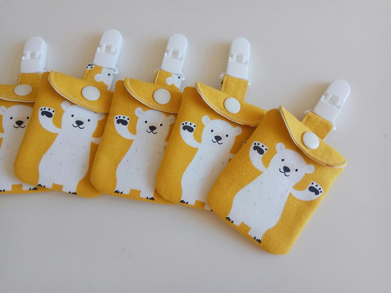 Yellow waved the bears safely Fu bags births gift 1 into - อื่นๆ - ผ้าฝ้าย/ผ้าลินิน สีเหลือง