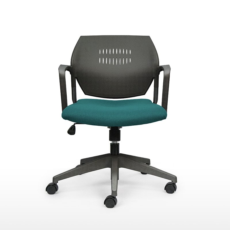 IMPRESSA | 小資辦公椅 - 黑 x 湖水綠座 - 椅子/沙發 - 其他金屬 綠色