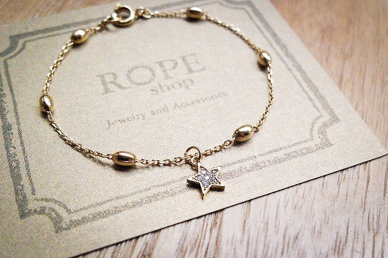 ROPEshop 【Star birth】 bracelet. - สร้อยข้อมือ - โลหะ สีทอง