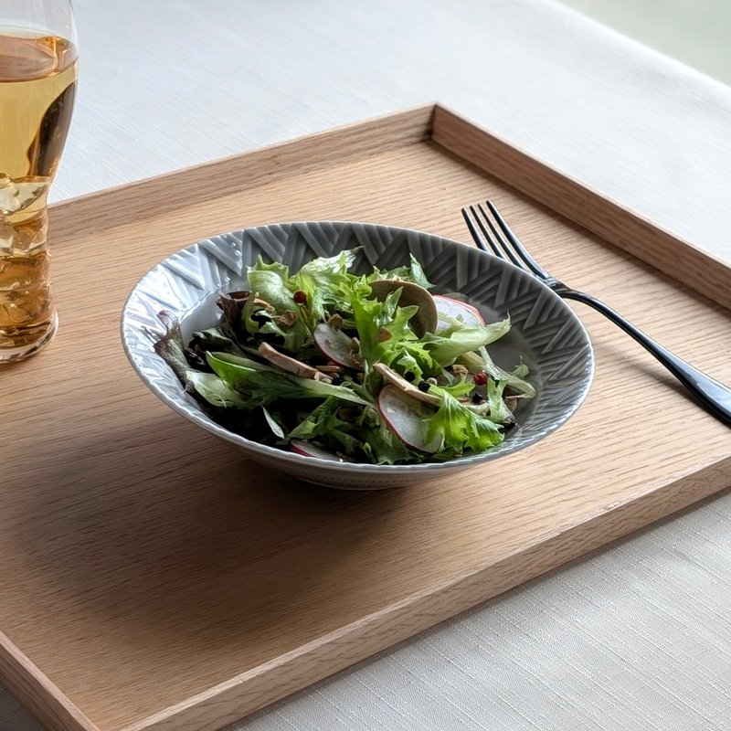 ウェイブ 中鉢 グレイ - 咖啡杯/馬克杯 - 陶 灰色