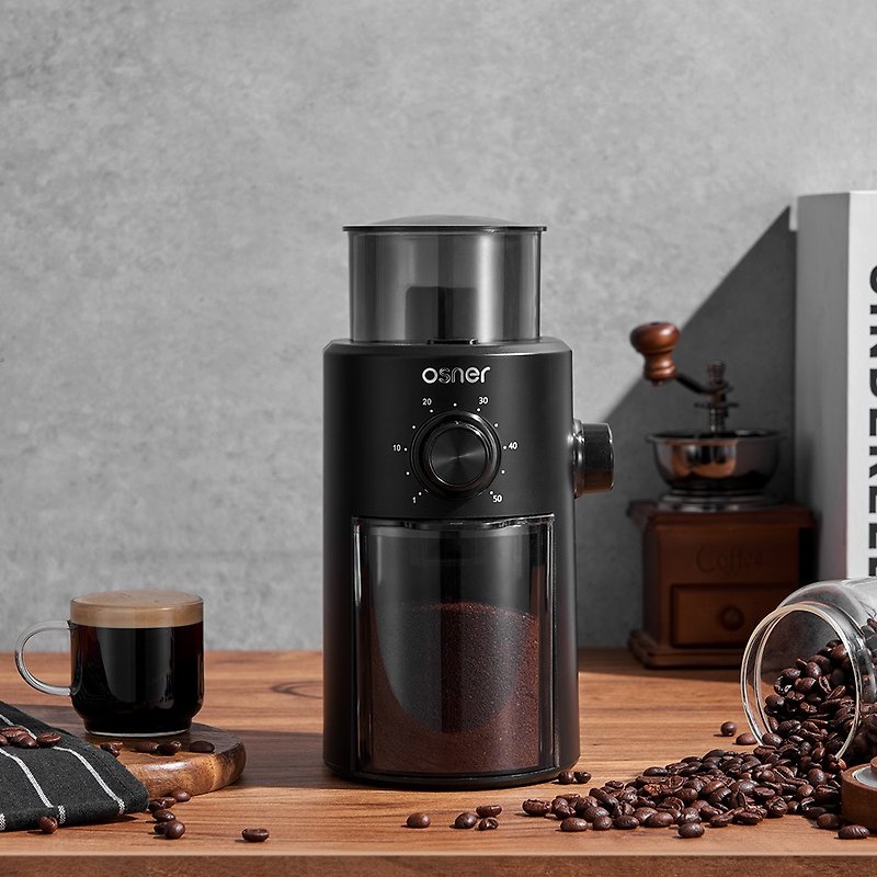 【Osner韓國歐紳】ELBEAN 經典電動咖啡磨豆機(KWG-200) - 咖啡壺/咖啡器具 - 其他材質 黑色