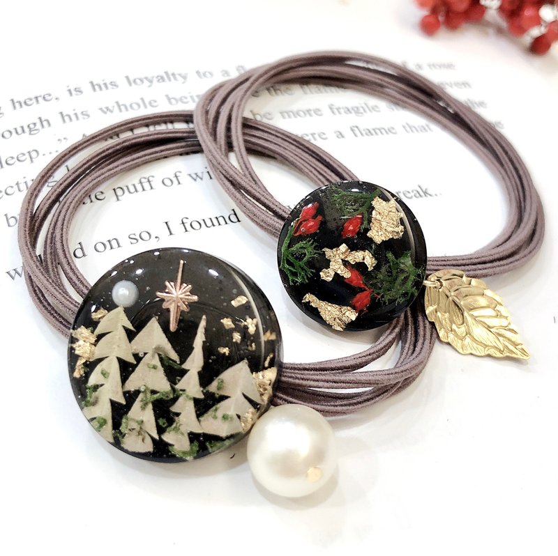 PUREST HOME Christmas Party's Starry Handmade Hair Tie Set / Christmas Limited Gift Box - เครื่องประดับผม - วัสดุอื่นๆ 