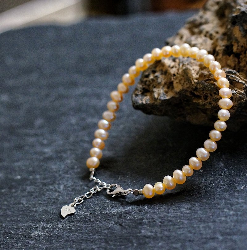 橙色珍珠手鍊 ( 4.5mm ) - 手鍊/手環 - 珍珠 
