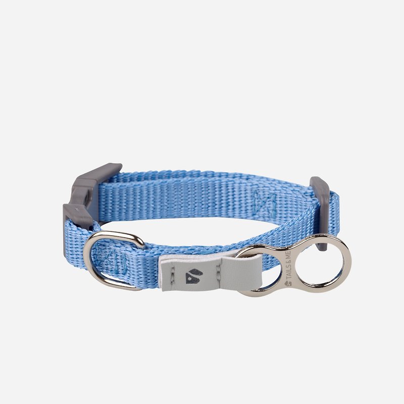 [Tail and Me] Classic Nylon Band Collar Sky Blue XS - Collars & Leashes - Nylon 