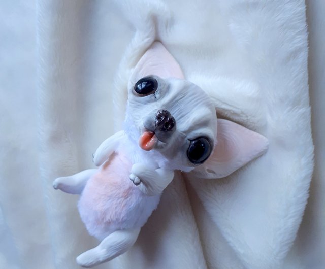 White Chihuahua Teddy Puppy Plush Toy Dog Stuffed Animal Collection  Figurine - Shop CottaTerraCotta Stuffed Dolls & Figurines - Pinkoi