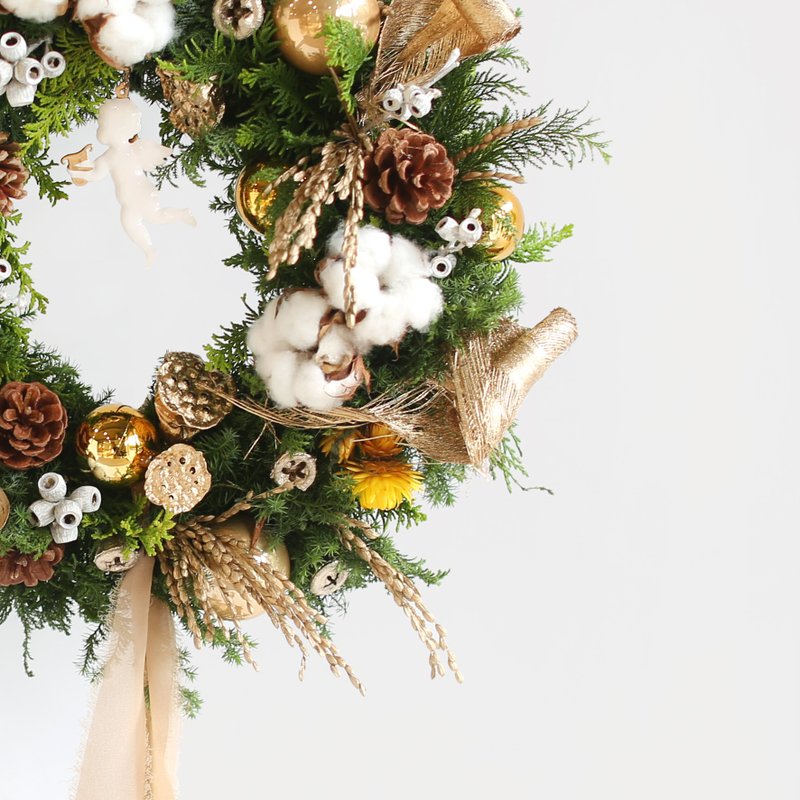 Christmas Wreath-Handmade Experience Course - Plants & Floral Arrangement - Plants & Flowers 