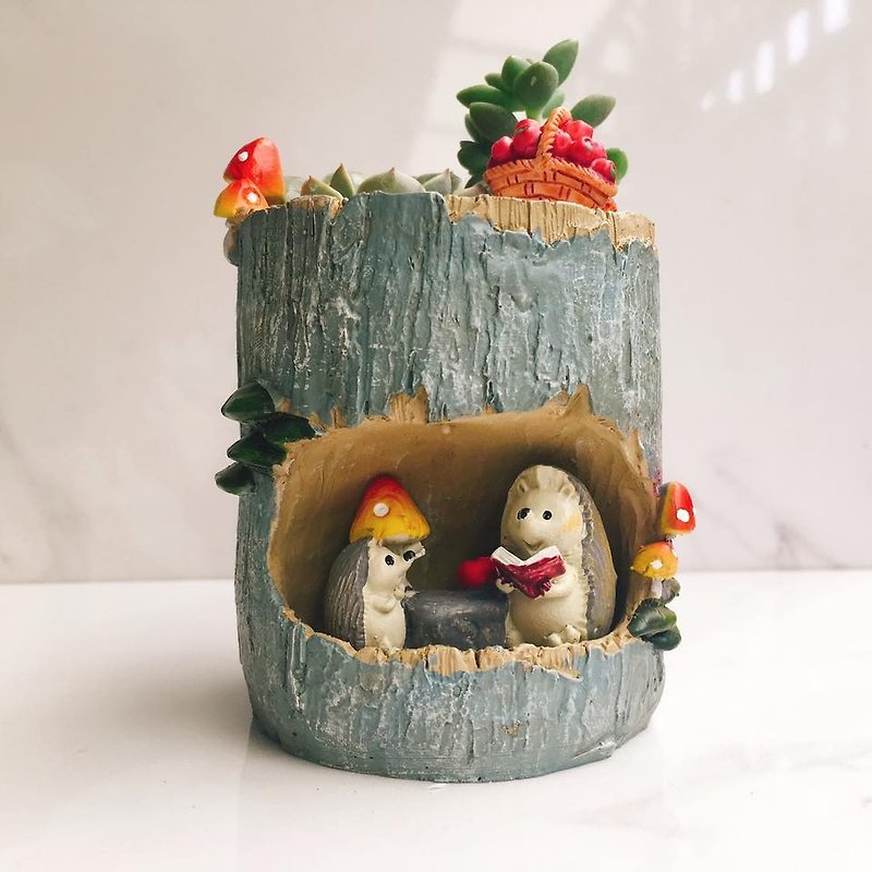 [Small animals picnic tree hole multi-meat potted] gift gift bag - Plants - Other Materials 