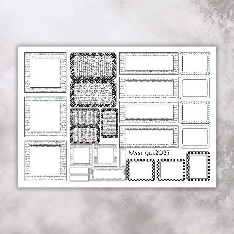 A4. Pattern Tracing Label Paper - 卡片/明信片 - 紙 