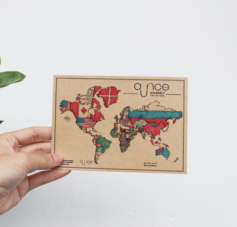 The World Food Map Postcards - Cards & Postcards - Paper 