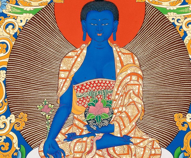タンカ　チベット直筆人体図　ドクロ タンカ チベット直筆人体図 ドクロ