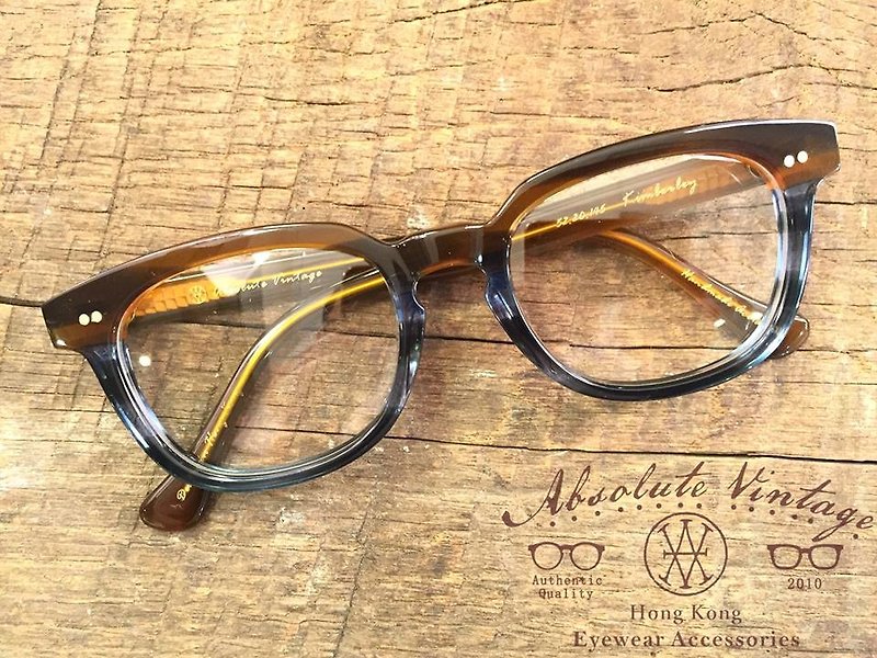Absolute Vintage - Kimberley Road 金巴利道 方型幼框混色板材眼鏡 - Yellow 黃色 - 眼鏡/眼鏡框 - 塑膠 