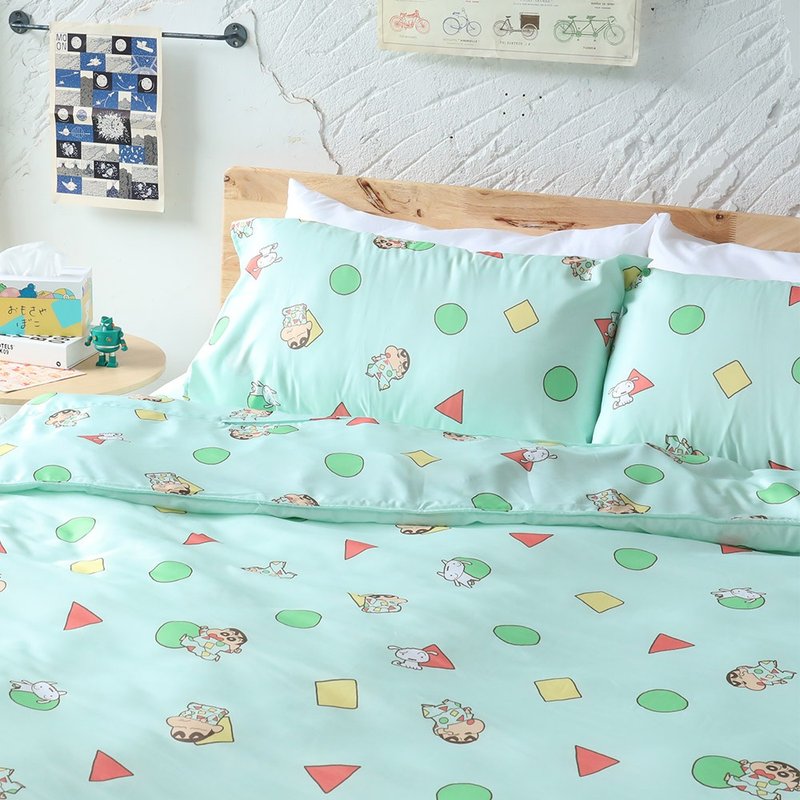 Crayon Shin-chan pajamas 100% Tencel thin quilt cover double-TENCEL Lyocell fiber bedding quilt - Bedding - Other Materials Multicolor