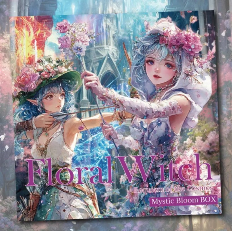 FloralWitchMysticBloomBOX - 貼紙 - 紙 藍色