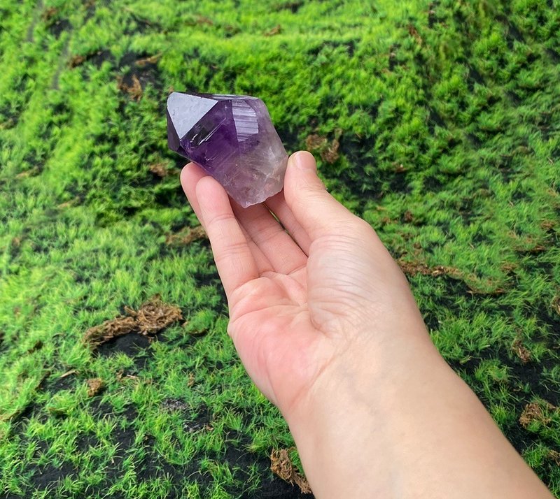 天然紫晶骨幹 紫水晶 招財 智慧 開運 快速出貨 辦公室 風水擺件 - 擺飾/家飾品 - 水晶 紫色