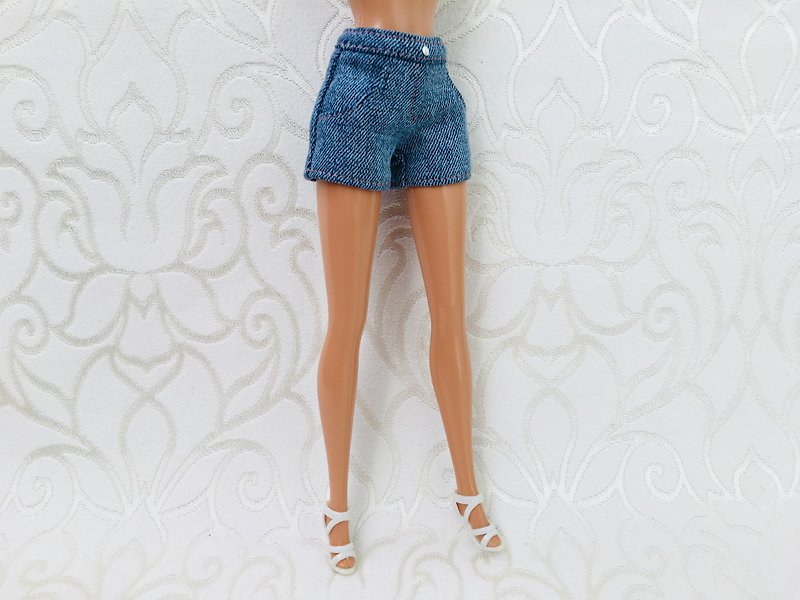Denim shorts.11.5 inch doll.Standard body doll clothes.Doll pants.Jeans - Kids' Toys - Other Materials 
