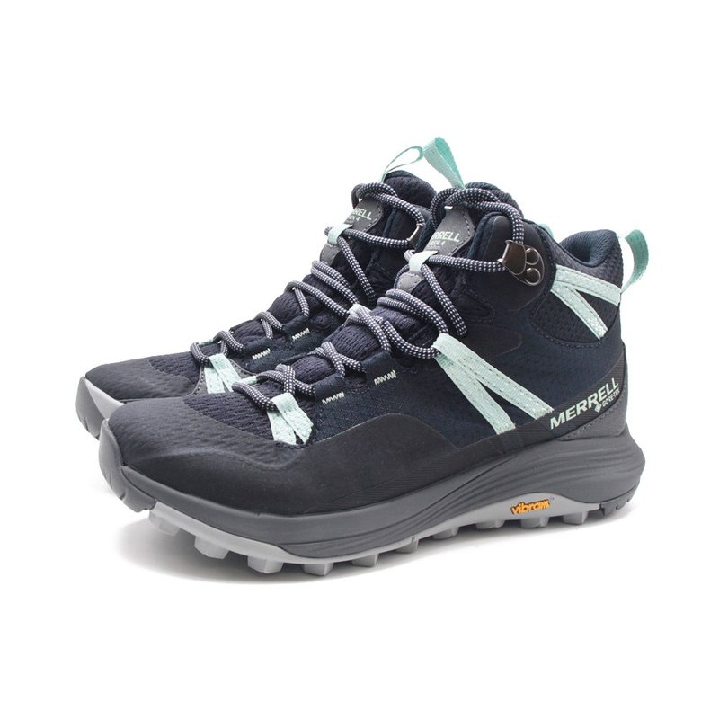 MERRELL SIREN 4 MID GORE-TEX mid-high mountain hiking shoes for women - black and green - Women's Running Shoes - Waterproof Material 