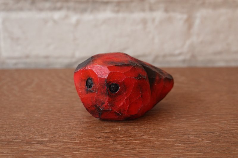 Wooden Figure Philosophers Stone - 公仔/玩偶 - 木頭 紅色