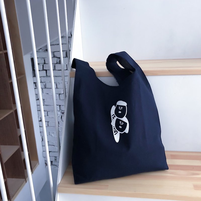Probe brain __ cotton vest bag - Messenger Bags & Sling Bags - Cotton & Hemp Khaki