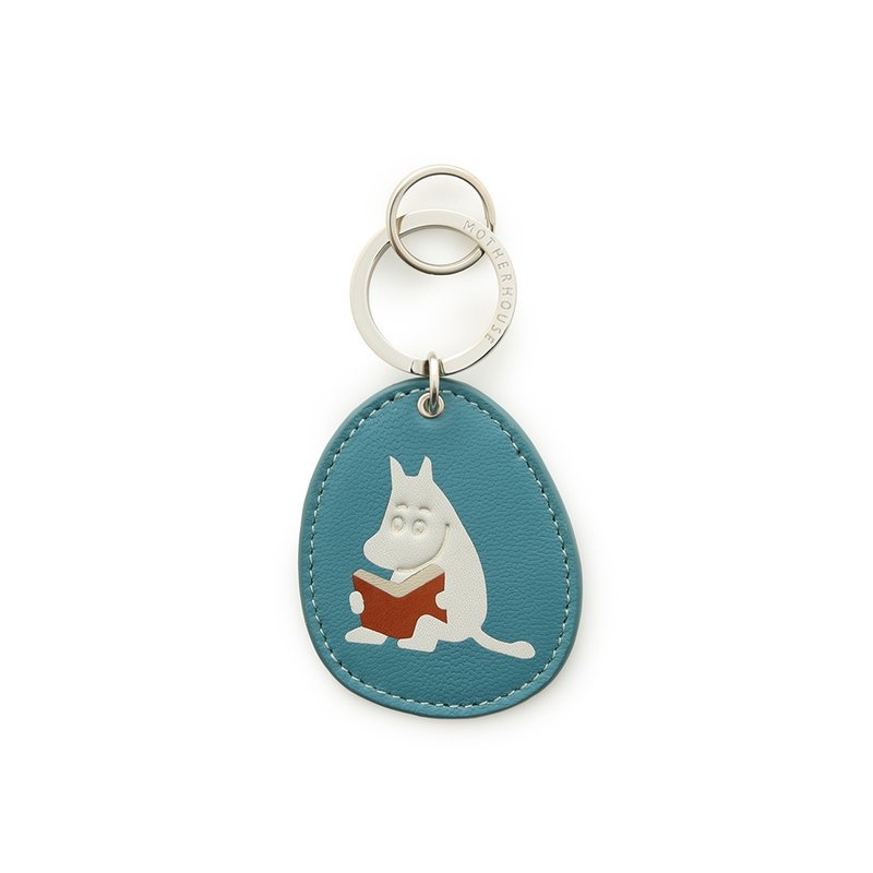 嚕嚕米 Moomin 鑰匙圈 - 鑰匙圈/鑰匙包 - 真皮 綠色
