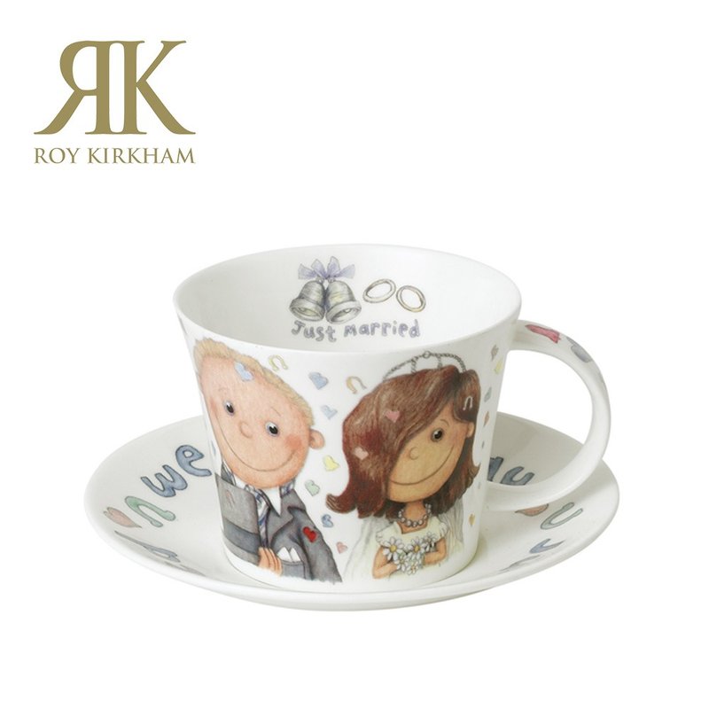 英國 RK | 英國 骨瓷 結婚早餐杯盤組450ml - 茶壺/茶杯/茶具 - 瓷 白色